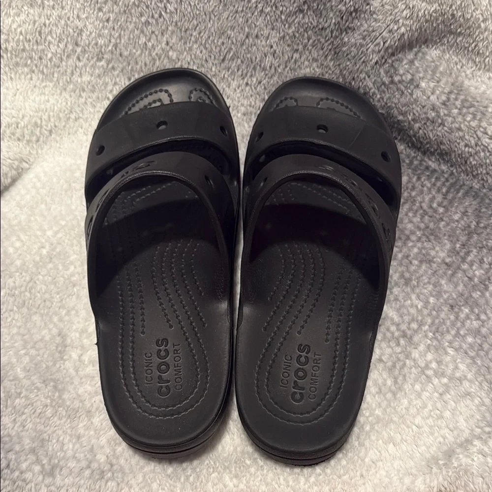 Black Crocs Slide Sandals - Picture 3 of 6